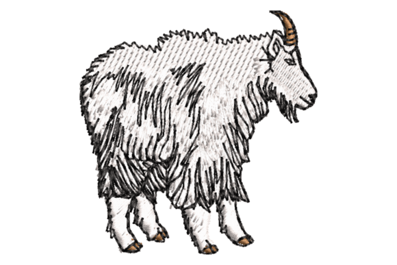 Goat Embroidery Design